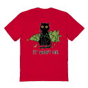 【送料無料】 ライセンス キャラクター メンズ Tシャツ トップス Men's Cat and Christmas Tree Christmas Graphic Tee Red