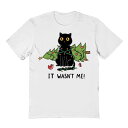 【送料無料】 ライセンス キャラクター メンズ Tシャツ トップス Men's Cat and Christmas Tree Christmas Graphic Tee White