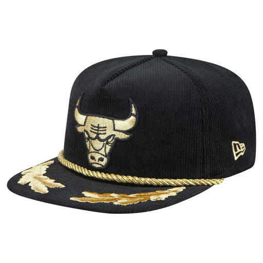 【送料無料】 ニューエラ メンズ 帽子 アクセサリー Men's New Era Black Chicago Bulls Corduroy Gold Leaf Golfer Snapback Hat Bul Black 【送料無料】 ニューエラ メンズ 帽子 アクセサリー Men's New Era Black Chicago Bulls Corduroy Gold Leaf Golfer Snapback Hat Bul Black