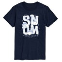 【送料無料】 ライセンス キャラクター メンズ Tシャツ トップス Big & Tall Pokemon Snom Winter Freeze The Day Graphic Tee Navy