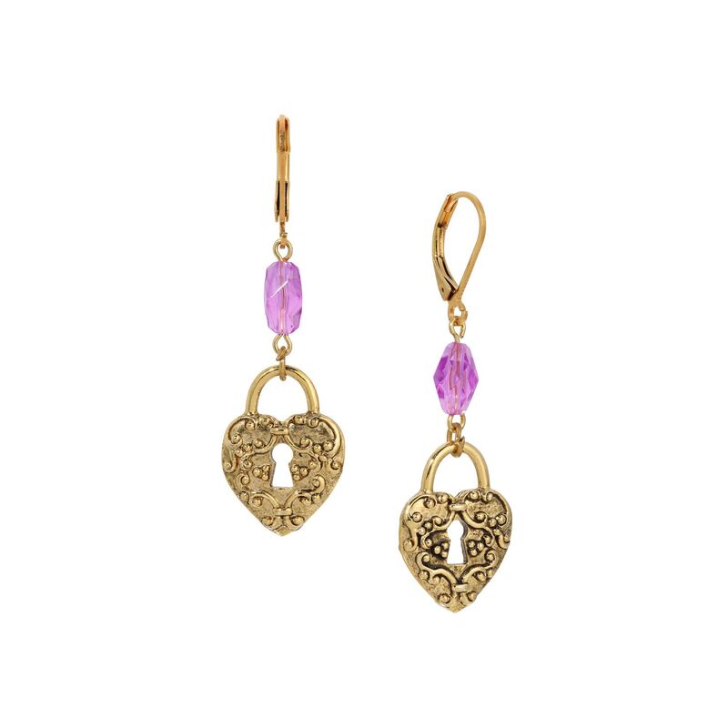 ̵ 1928 ǥ ԥ ꡼ 1928 Gold Tone Filigree Heart Padlo...