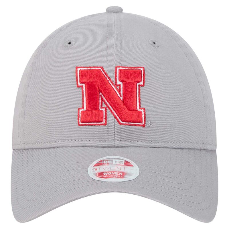 【送料無料】 ニューエラ レディース 帽子 アクセサリー Women's New Era Gray Nebraska Huskers Logo 9TWENTY Adjustable Hat Neb Grey
