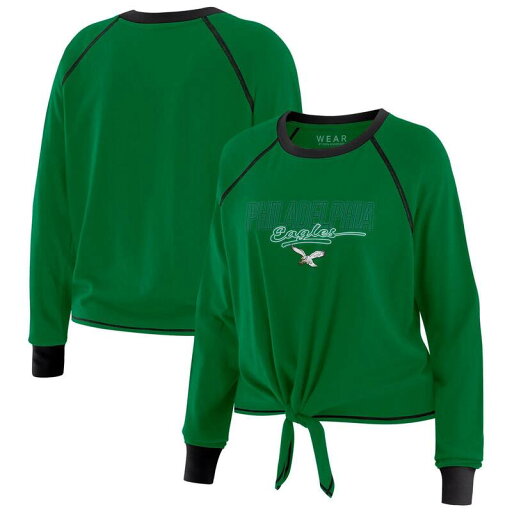【送料無料】 ウェア バイ エリン アンドルーズ レディース Tシャツ トップス Women's WEAR by Erin Andrews Kelly Green Philadelphia Eagles Tie-Front Long Sleeve T-Shirt Eag Green 【送料無料】 ウェア バイ エリン アンドルーズ レディース Tシャツ トップス Women's WEAR by Erin Andrews Kelly Green Philadelphia Eagles Tie-Front Long Sleeve T-Shirt Eag Green