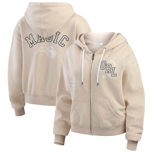 【送料無料】 ウェア バイ エリン アンドルーズ レディース Tシャツ トップス Women's WEAR by Erin Andrews Tan Orlando Magic Tonal Felt Patch Full-Zip Hoodie Mag Multi 【送料無料】 ウェア バイ エリン アンドルーズ レディース Tシャツ トップス Women's WEAR by Erin Andrews Tan Orlando Magic Tonal Felt Patch Full-Zip Hoodie Mag Multi