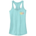 【送料無料】 ライセンス キャラクター レディース Tシャツ トップス Juniors' Pokemon Pikachu Cupcake Racerback Tank Top Cancun