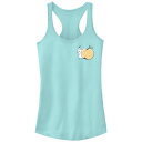 【送料無料】 ライセンス キャラクター レディース Tシャツ トップス Juniors' Pokemon Pikachu Peach Racerback Tank Top Cancun