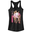 【送料無料】 ライセンス キャラクター レディース Tシャツ トップス Juniors' Mean Girls Plastics Poster Racerback Tank Top Black(4)