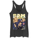 【送料無料】 ニコロデオン レディース Tシャツ トップス Juniors' Nickelodeon Sam And Cat Sam Collage Racer...