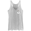 【送料無料】 ライセンス キャラクター レディース Tシャツ トップス Juniors' Pokemon Pikachu Perfume Racerback Tank Top White Heather