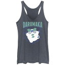 【送料無料】 ライセンス キャラクター レディース Tシャツ トップス Juniors' Pokemon Darumaka Poster Racerback Tank Top Navy Heather