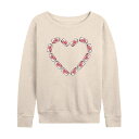 【送料無料】 ライセンス キャラクター レディース Tシャツ トップス Women's Diet Coke Can Heart Lightweight French Terry Sweatshirt Beige
