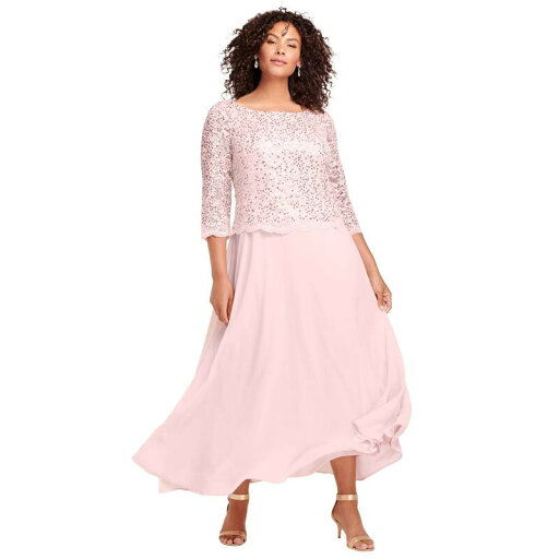 【送料無料】 ロアマンズ レディース ワンピース トップス Roaman's Women's Plus Size Lace Popover Dress Pale Blush 【送料無料】 ロアマンズ レディース ワンピース トップス Roaman's Women's Plus Size Lace Popover Dress Pale Blush