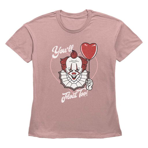【送料無料】 ライセンス キャラクター レディース Tシャツ トップス Women's IT You'll Float Too Graphic Tee Desert Pink 【送料無料】 ライセンス キャラクター レディース Tシャツ トップス Women's IT You'll Float Too Graphic Tee Desert Pink