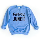 【送料無料】 Simply Sage Market レディース Tシャツ トップス Book Junkie Sweatshirt Carolina Blue