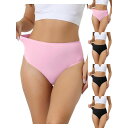 【送料無料】 アレグラ ケー レディース パンツ アンダーウェア 5 Packs Women's Hign Waist G-string Thongs Tumm...