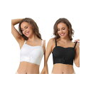 【送料無料】 アレグラ ケー レディース ブラジャー アンダーウェア 2 Packs Women's Wirefree Bras Strapless Breat...