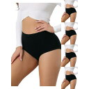 【送料無料】 アレグラ ケー レディース パンツ アンダーウェア 5 Packs Women's Soft High Waist Underwear Stret...