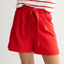 【送料無料】 ドレイパージェームス レディース ハーフパンツ・ショーツ ボトムス Women's Draper James Twill Belted Shorts Red(4)