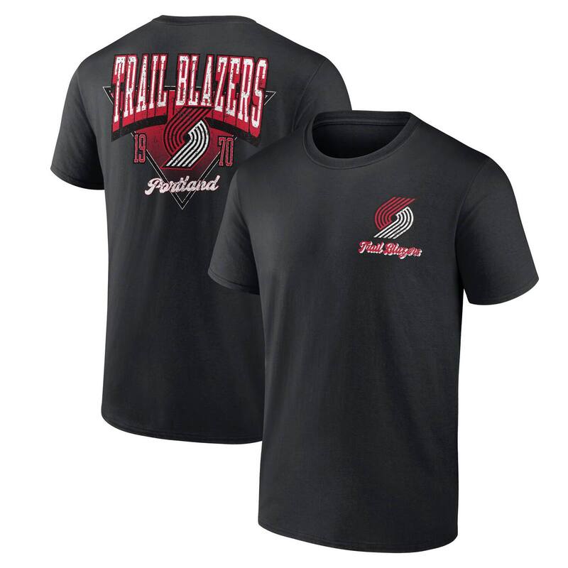 ̵ ֥ǥå  T ȥåץ Men's Logo AthleticBlack Portland Trail ...