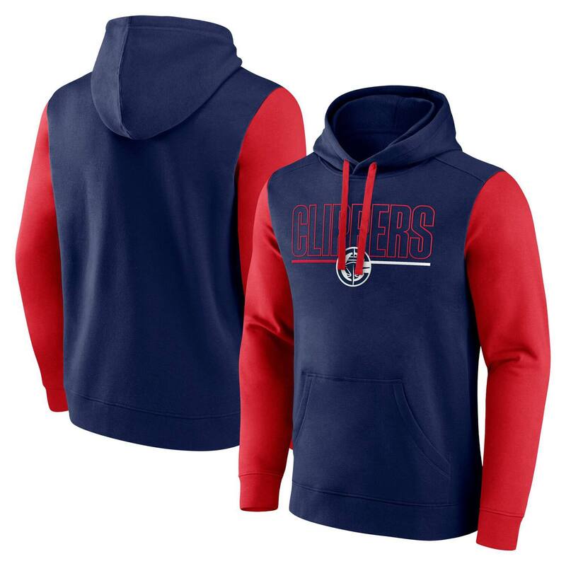 ̵ ֥ǥå  T ȥåץ Men's Navy LA Clippers Outline Colorbloc...