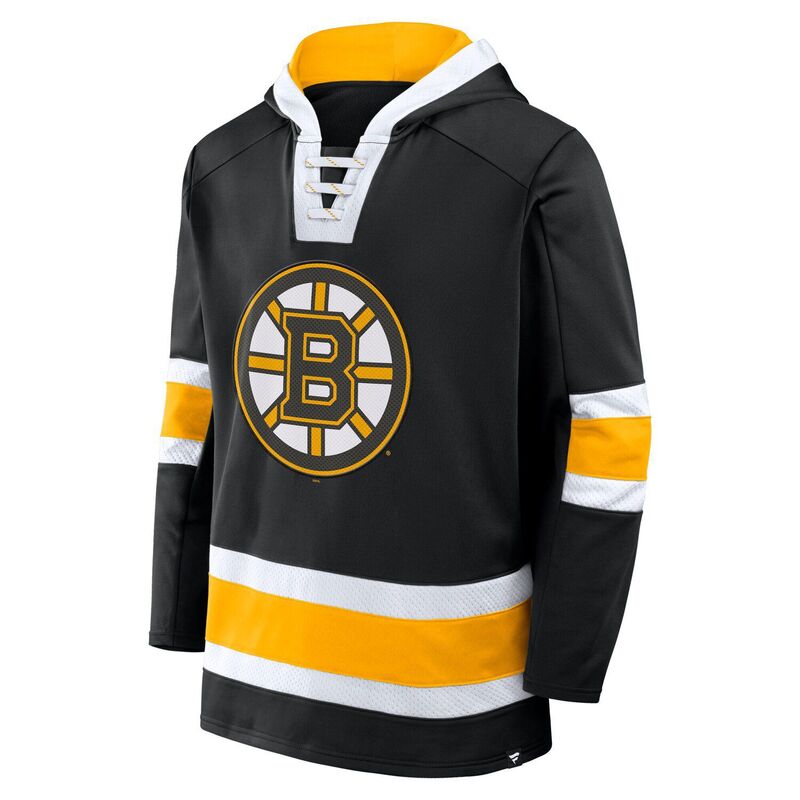 【送料無料】 ファナティクス メンズ Tシャツ トップス Men's Fanatics Black Boston Bruins Inside Line Fleece Pullover Hoodie Bsb Black