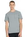【送料無料】 ハーレー メンズ Tシャツ トップス Men's Hurley Short Sleeve Acid Wash Pocket T-Shirt Gladiator Grey