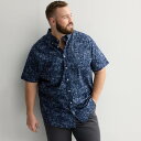 【送料無料】 ソノマ メンズ Tシャツ トップス Men's Sonoma Goods For Life Long Sleeve Perfect Length Shirt Navy Blue Sunflower