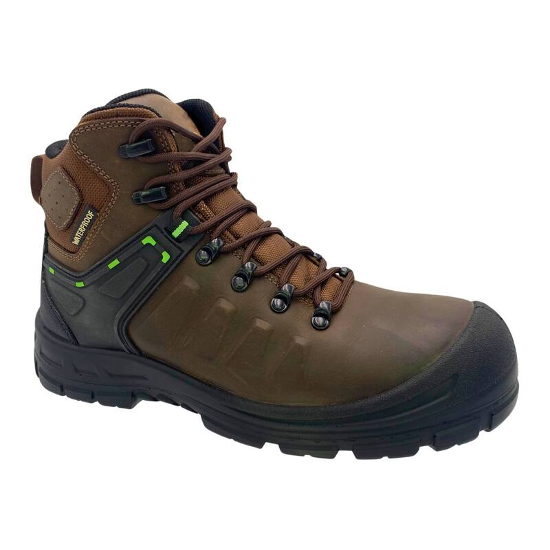 【送料無料】 アドテック メンズ ブーツ・レインブーツ シューズ AdTec Men's Brown Waterproof Safety Toe Leather Work Boots Brown
