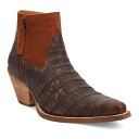 【送料無料】 ディンゴ レディース ブーツ・レインブーツ シューズ Dingo Rickie Women's Leather Booties Brown