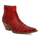 【送料無料】 ディンゴ レディース ブーツ・レインブーツ シューズ Dingo Rickie Women's Leather Booties Red