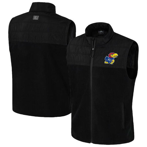 【送料無料】 コロシアム メンズ ジャケット・ブルゾン アウター Men's Colosseum Black Kansas Jayhawks Block The Sun Full-Zip Vest Kns Black 【送料無料】 コロシアム メンズ ジャケット・ブルゾン アウター Men's Colosseum Black Kansas Jayhawks Block The Sun Full-Zip Vest Kns Black