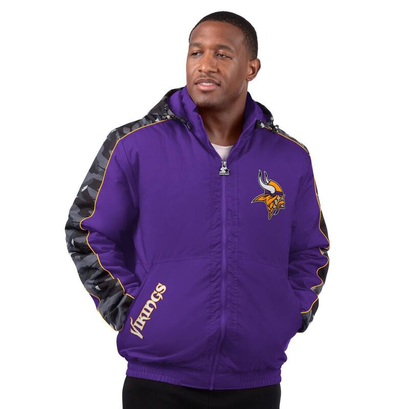 ̵   㥱åȡ֥륾  Men's Starter Purple Minnesota Viking...