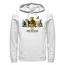 【送料無料】 ディズニー メンズ Tシャツ トップス Disney's Mufasa The Lion King Group Portrait Men's Graphic Hoodie White(4)