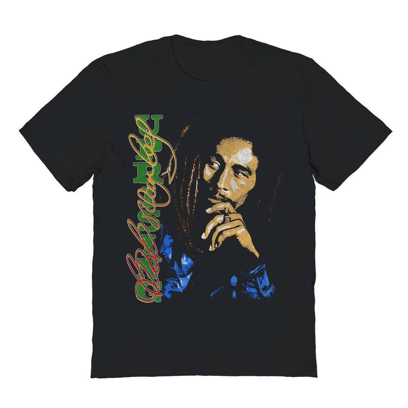 アニメキャラクター メンズ トップス Tシャツ グラフィック Licensed Character Men's Bob Marley Upri..