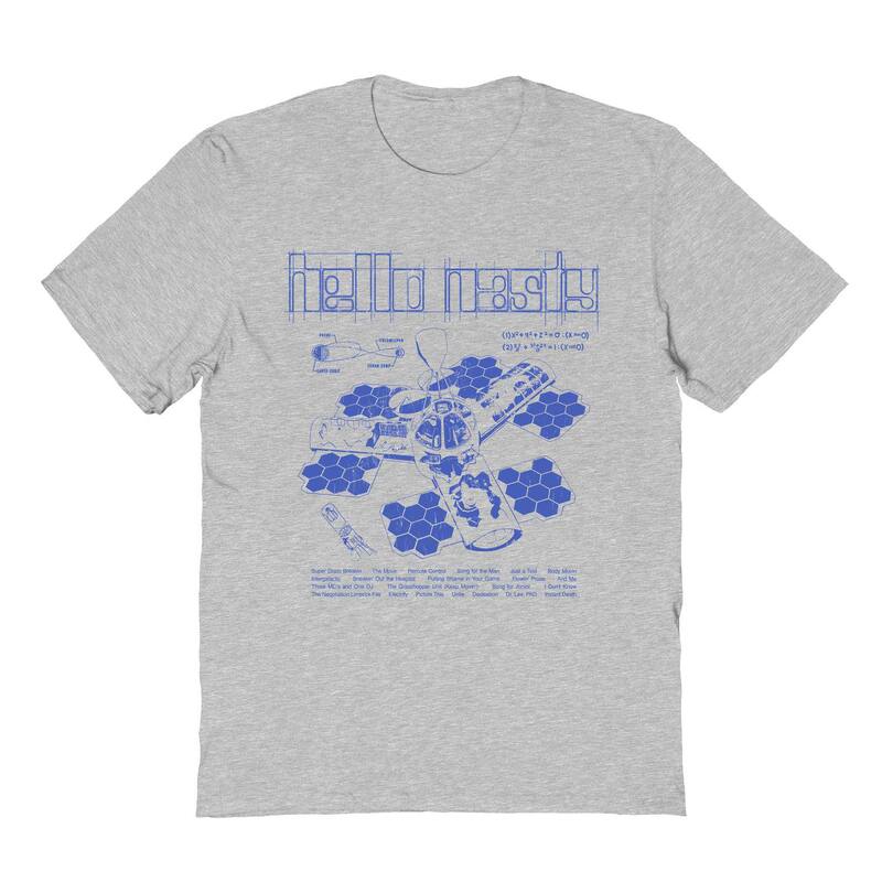【送料無料】 ライセンス キャラクター メンズ Tシャツ トップス Men's Beastie Boys Hello Nasty Satellite Graphic Tee Sport Gray
