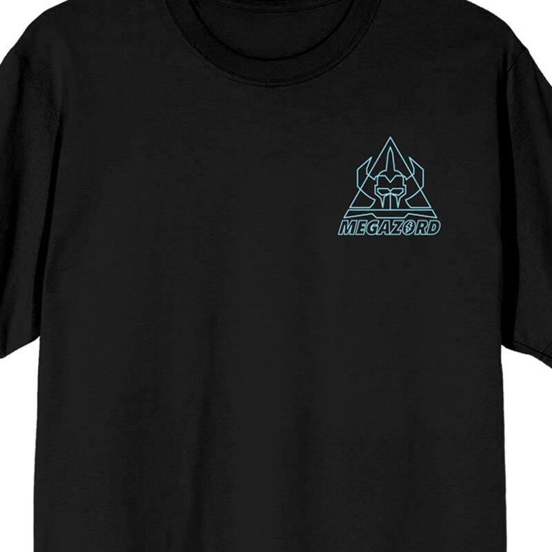 【送料無料】 ライセンス キャラクター メンズ Tシャツ トップス Men's Power Rangers Megazord Graphic Tee Black