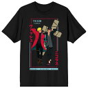 【送料無料】 ライセンス キャラクター メンズ Tシャツ トップス Men's Trigun Stampede Vash Graphic Tee Black