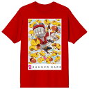 【送料無料】 ライセンス キャラクター メンズ Tシャツ トップス Men's Summer Wars 15th Anniversary Graphic Tee Red