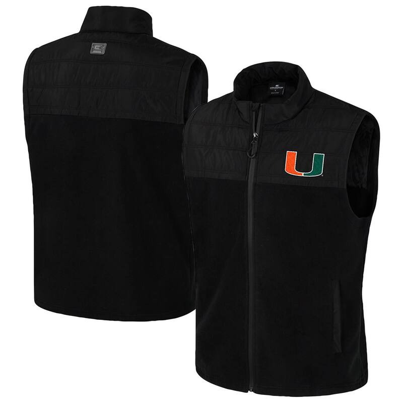 【送料無料】 コロシアム メンズ ジャケット・ブルゾン アウター Men's Colosseum Black Miami Hurricanes Block The Sun Full-Zip Vest Mia Black