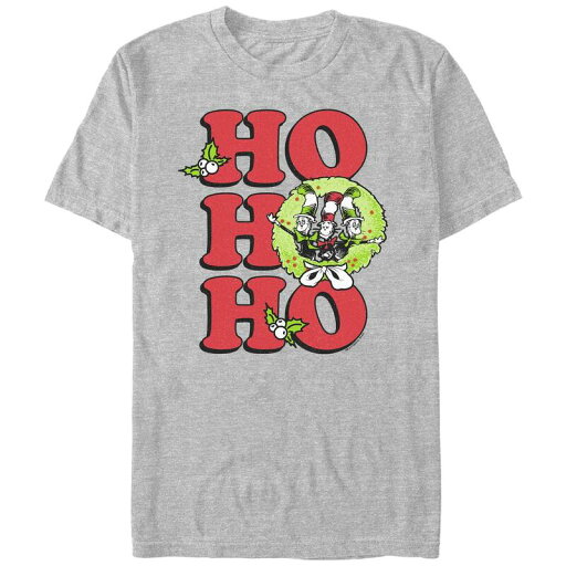 【送料無料】 ライセンス キャラクター メンズ Tシャツ トップス Men's Dr. Seuss Ho Ho Ho Graphic Tee Athletic Heather 【送料無料】 ライセンス キャラクター メンズ Tシャツ トップス Men's Dr. Seuss Ho Ho Ho Graphic Tee Athletic Heather
