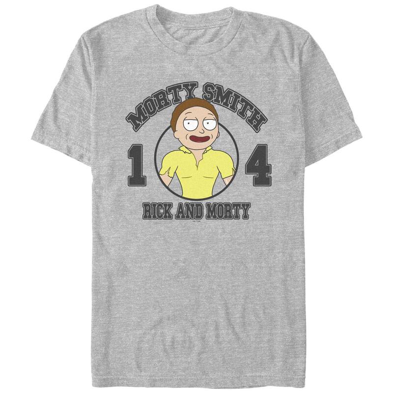 【送料無料】 ライセンス キャラクター メンズ Tシャツ トップス Men's Rick And Morty Ripped Morty Graphic Tee Athletic Heather
