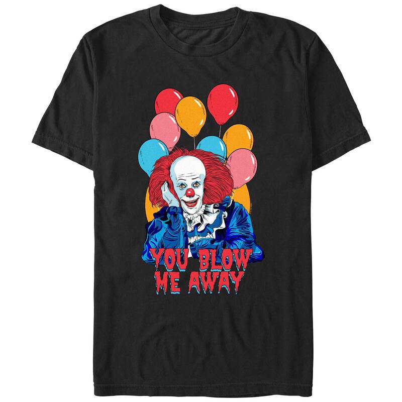 【送料無料】 ライセンス キャラクター メンズ Tシャツ トップス Men's IT Pennywise You Blow Me Away Graphic Tee Black