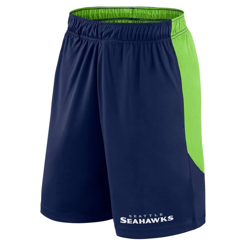 【送料無料】 ファナティクス メンズ ハーフパンツ・ショーツ ボトムス Men's Fanatics College Navy/Neon Green Seattle Seahawks Launch Polyester Shorts Sea Multi
