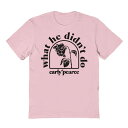 【送料無料】 ライセンス キャラクター メンズ Tシャツ トップス Men's Carly Pierce What He Didnt Do Graphic Tee Light Pink