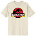 【送料無料】 ライセンス キャラクター メンズ Tシャツ トップス Men's Jurassic Park Logo Graphic Tee Off White(4)