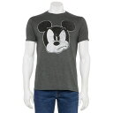 【送料無料】 ライセンス キャラクター メンズ Tシャツ トップス Men's Mad Mickey Outlined Graphic Tee Charcoal Heather(4)