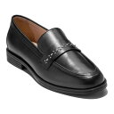 【送料無料】 コールハーン レディース スリッポン・ローファー シューズ Cole Haan Stassi Women's Leather Loafers Bl...