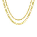 【送料無料】 プリムローズ レディース ネックレス・チョーカー・ペンダントトップ アクセサリー PRIMROSE Double Curb Chain Neckl...
