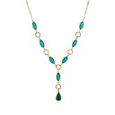 【送料無料】 1928 レディース ネックレス・チョーカー・ペンダントトップ アクセサリー 1928 Gold Tone Green Stone Crystal...