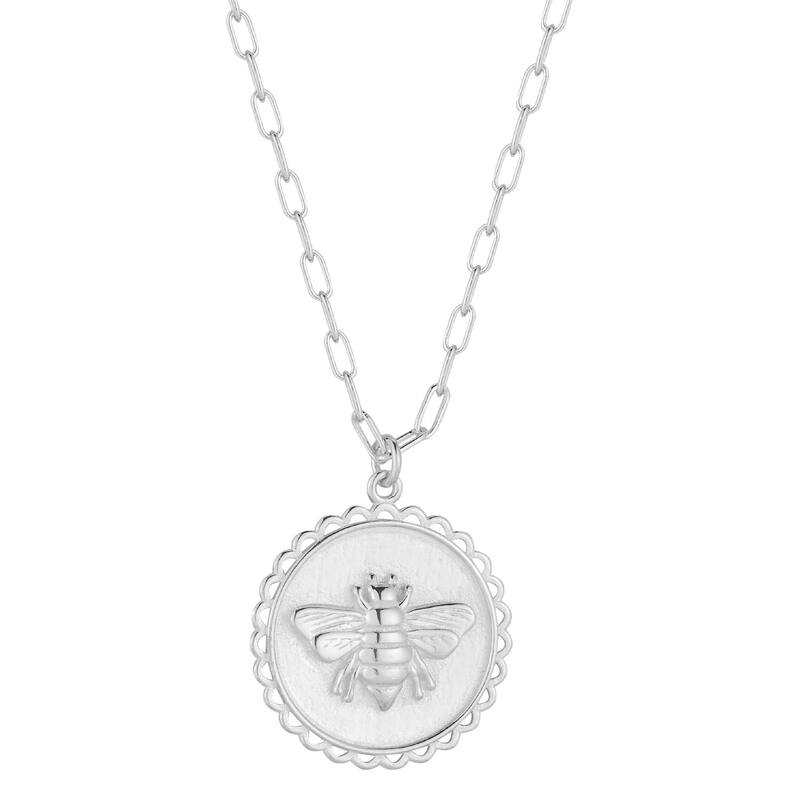 Sunkissed Sterling レディース アクセサリー ネックレス・チョーカー・ペンダントトップ レース Sunkissed Sterling Bee Pendant Necklace Silver Tone シルバー